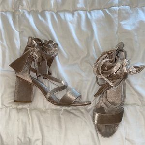 Jeffrey campbell Faustino velvet strappy heel